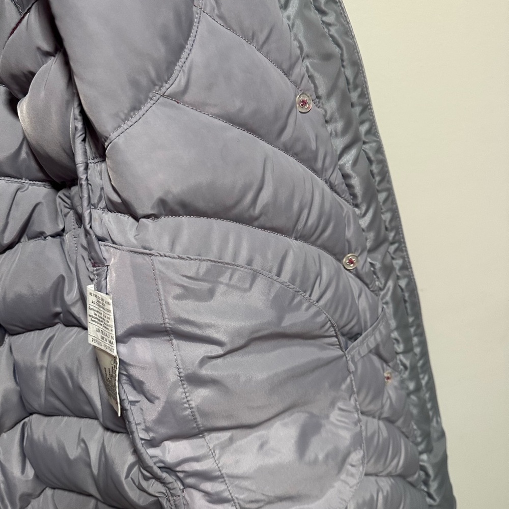 Vintage Down Parka - Women's Vtg Quilted Burgundy Parka - Size 14 - Picture 8 of 11